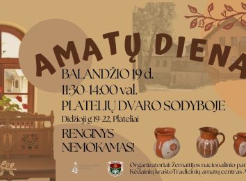 Amatų dienos renginio skelbimas