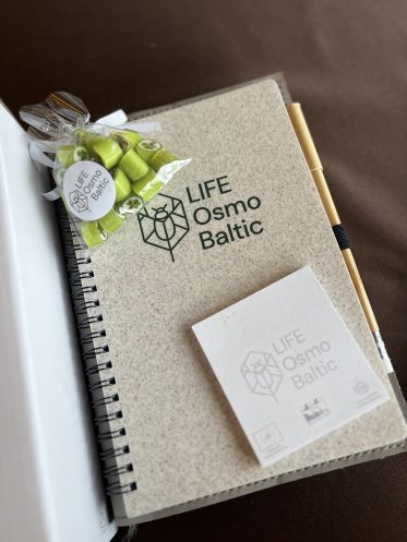 Užrašų knygelė, projekto suvenyrai, užrašas life osmo baltic